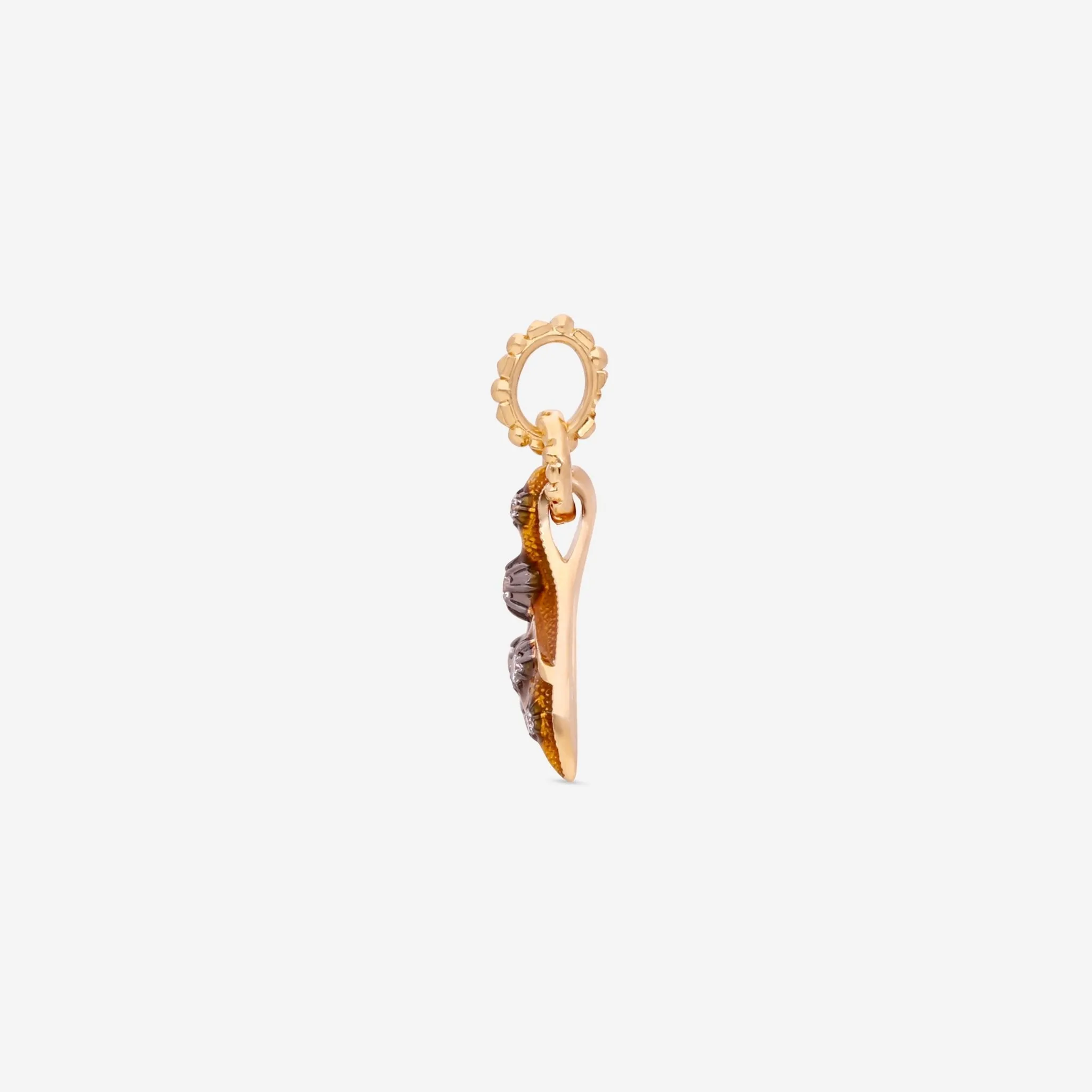 Gucci Le Marche des Merveilles 18K Yellow Gold & Enamel Diamond Charm Pendant YBG525102003