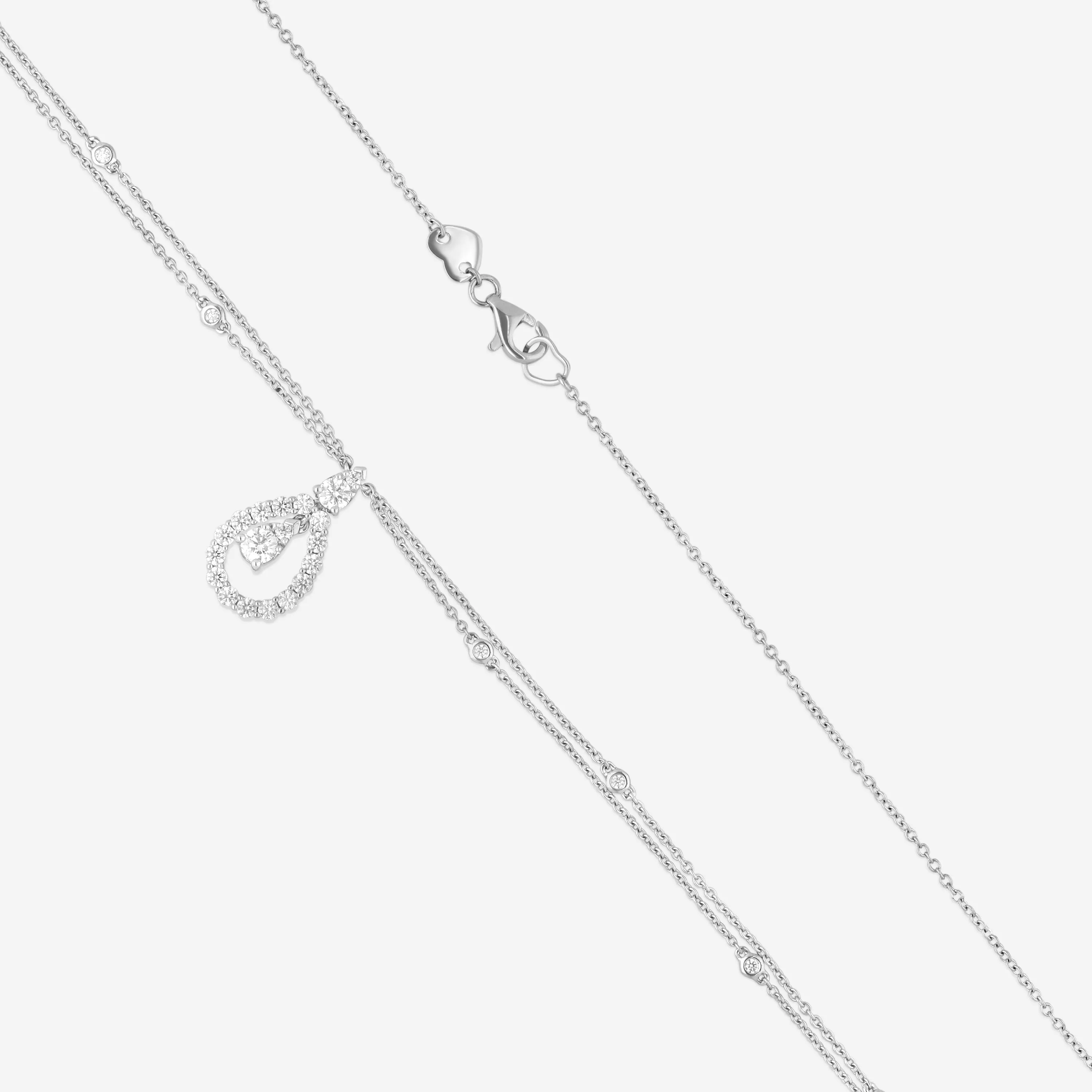Hearts On Fire Aerial 18K White Gold Diamond Drop Necklace HFNADD00858W