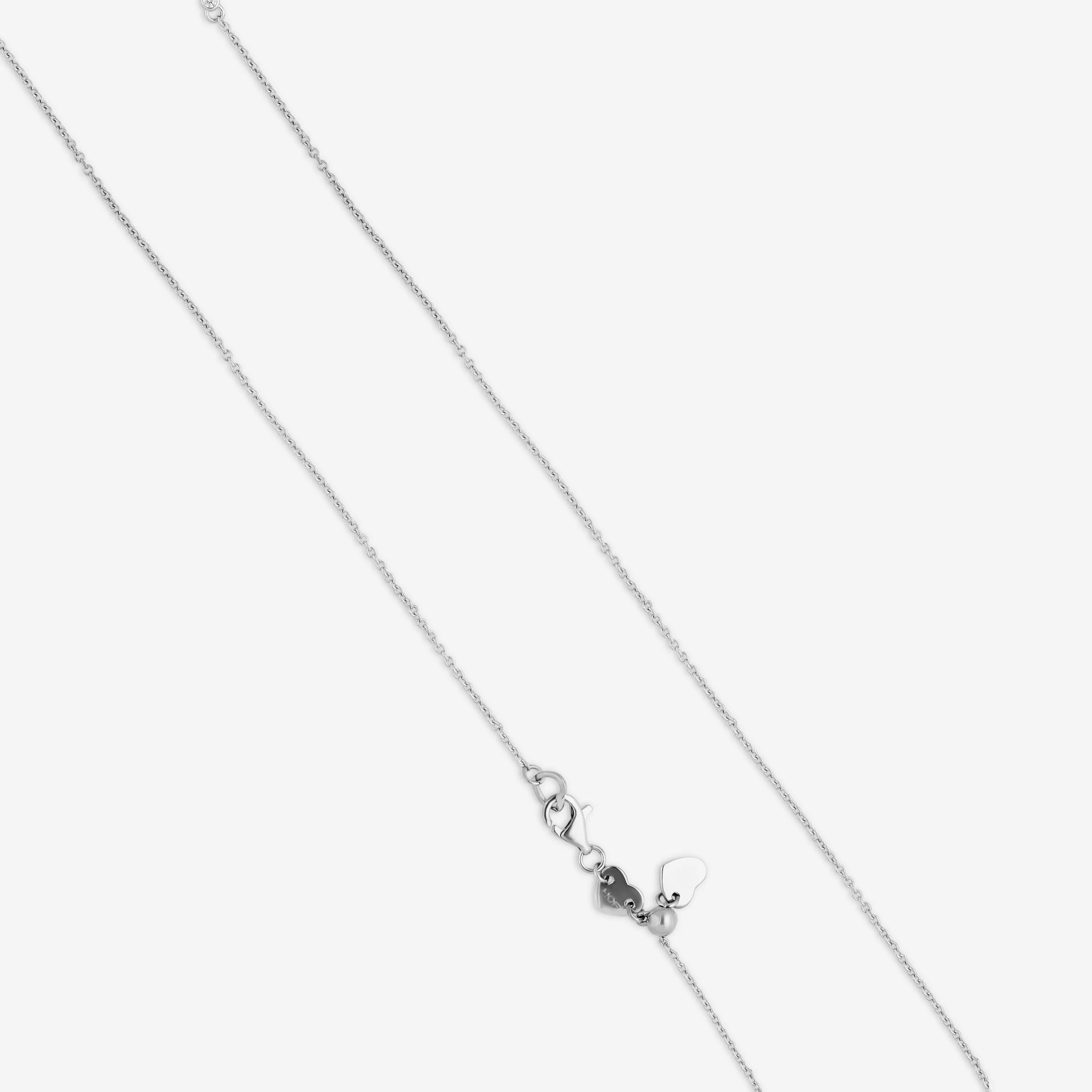 Hearts On Fire Aerial 18K White Gold Regal Scroll Drop Necklace HFNAREGDS00808W