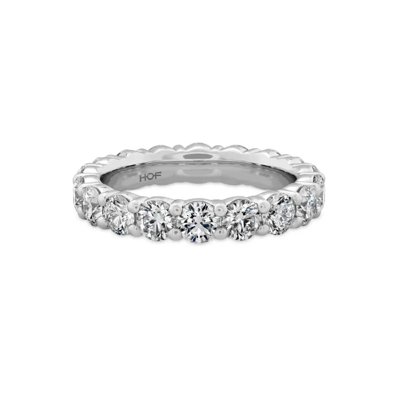 HEARTS ON FIRE 'SIGNATURE ETERNITY' 18CT WHITE GOLD DIAMOND RING