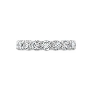 HEARTS ON FIRE 'SIGNATURE ETERNITY' 18CT WHITE GOLD DIAMOND RING