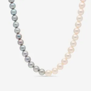 London Pearl Akoya White and Grey Pearl Strand 30'' Necklace AX01723