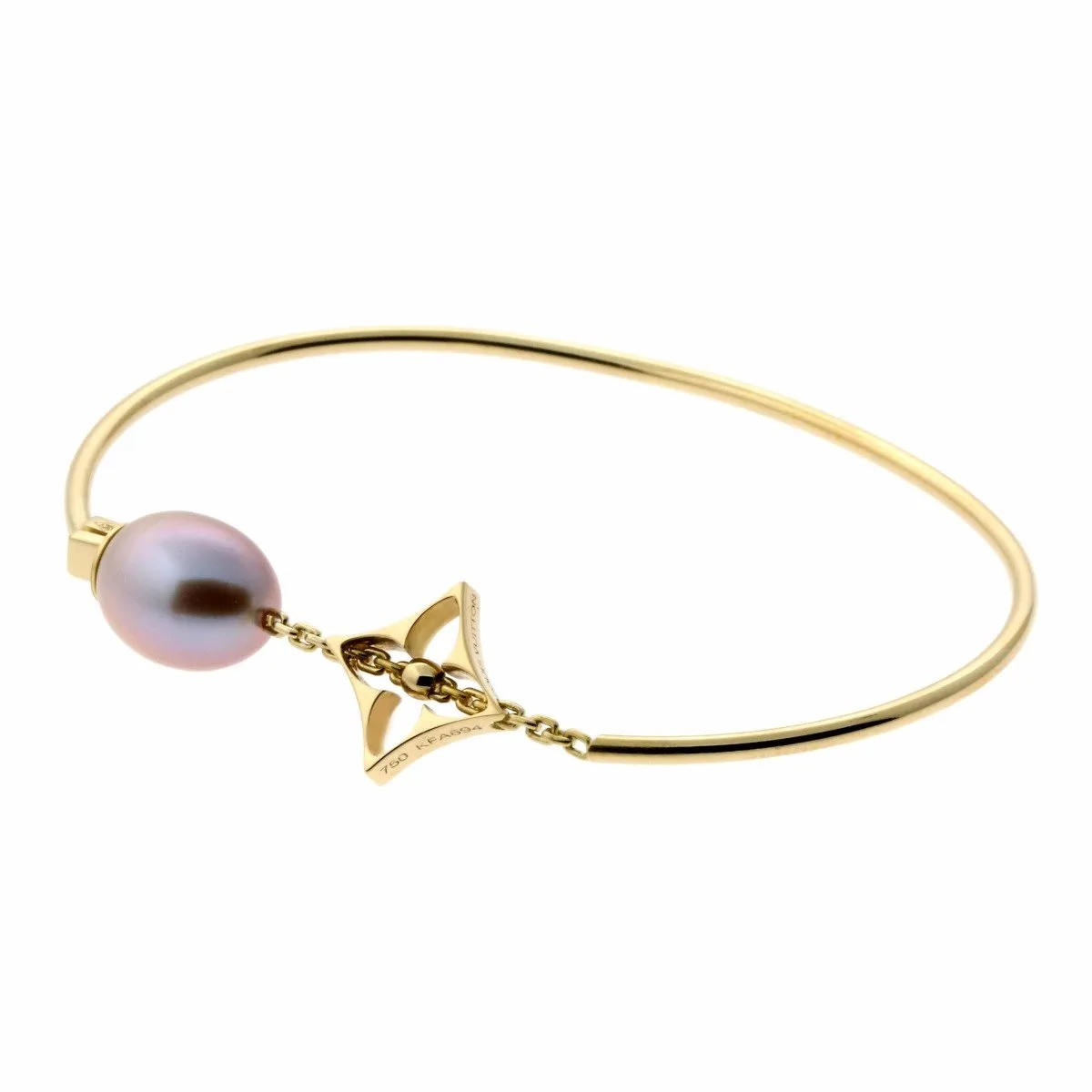 Louis Vuitton Pearl Monogram Gold Bracelet