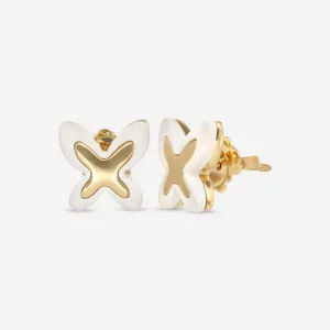 Mimi Milano Freevola 18K Yellow Gold, Kogolon Stud Earrings OXM243G8P1