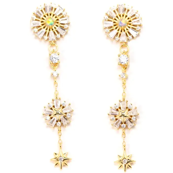 Nora Opal Burst Drop Earrings