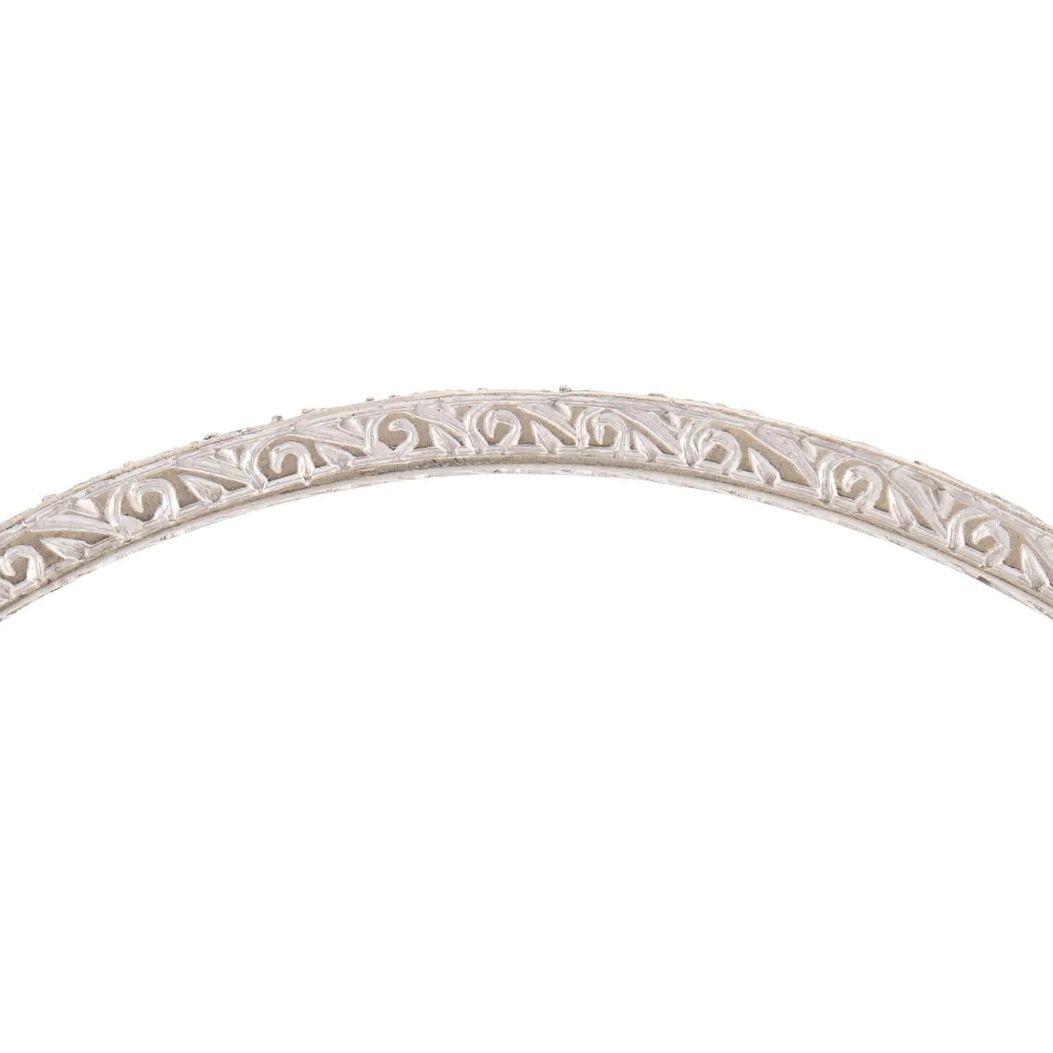 Retro Platinum Diamond Bangle