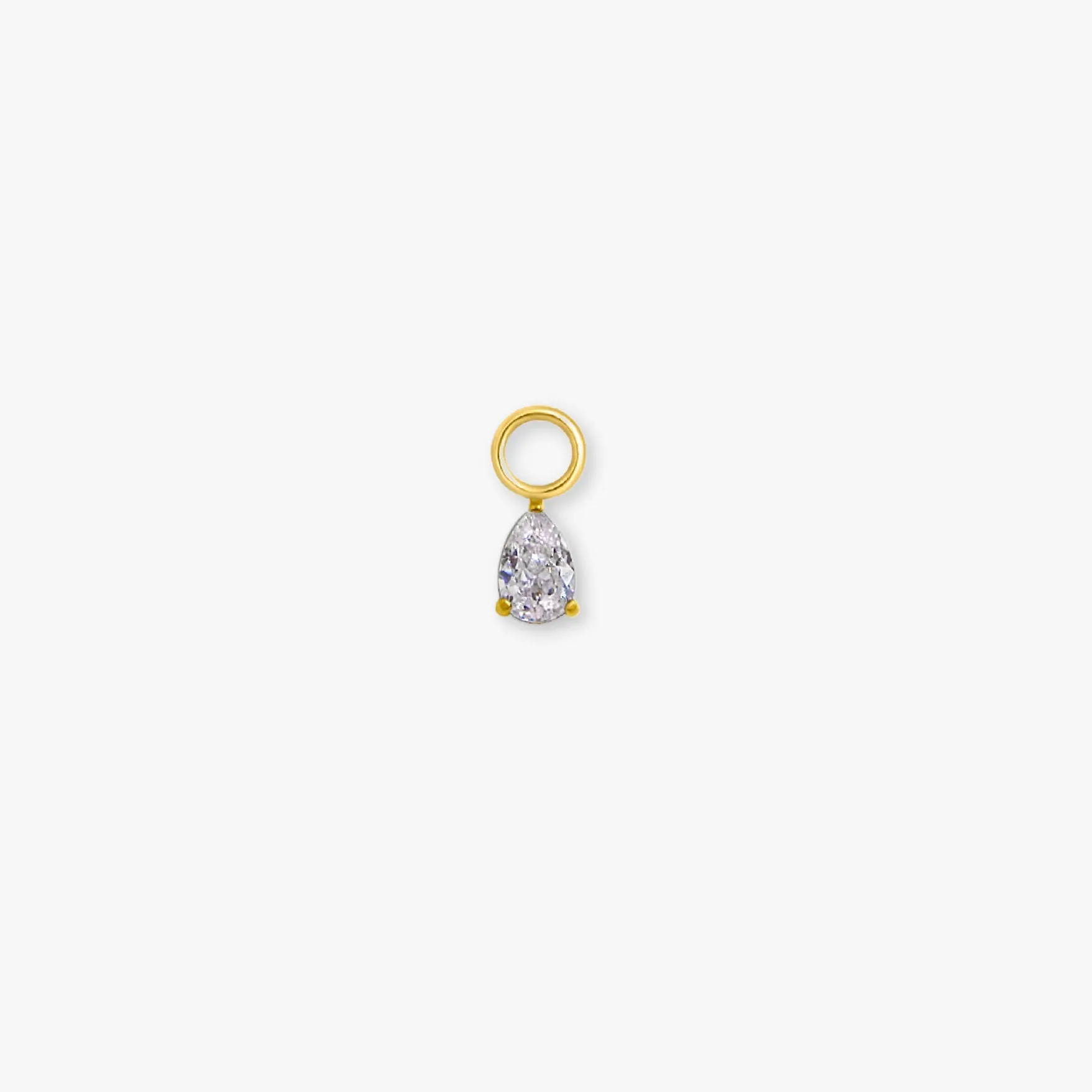 Tear Drop Hoop Charms