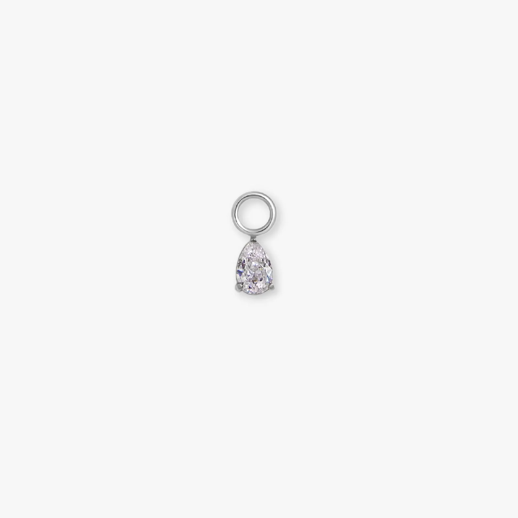 Tear Drop Hoop Charms