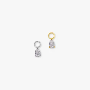 Tear Drop Hoop Charms