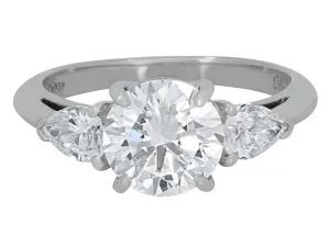 Tiffany & Co. Diamond Ring, 2.04 Carat E/VS1, in Platinum