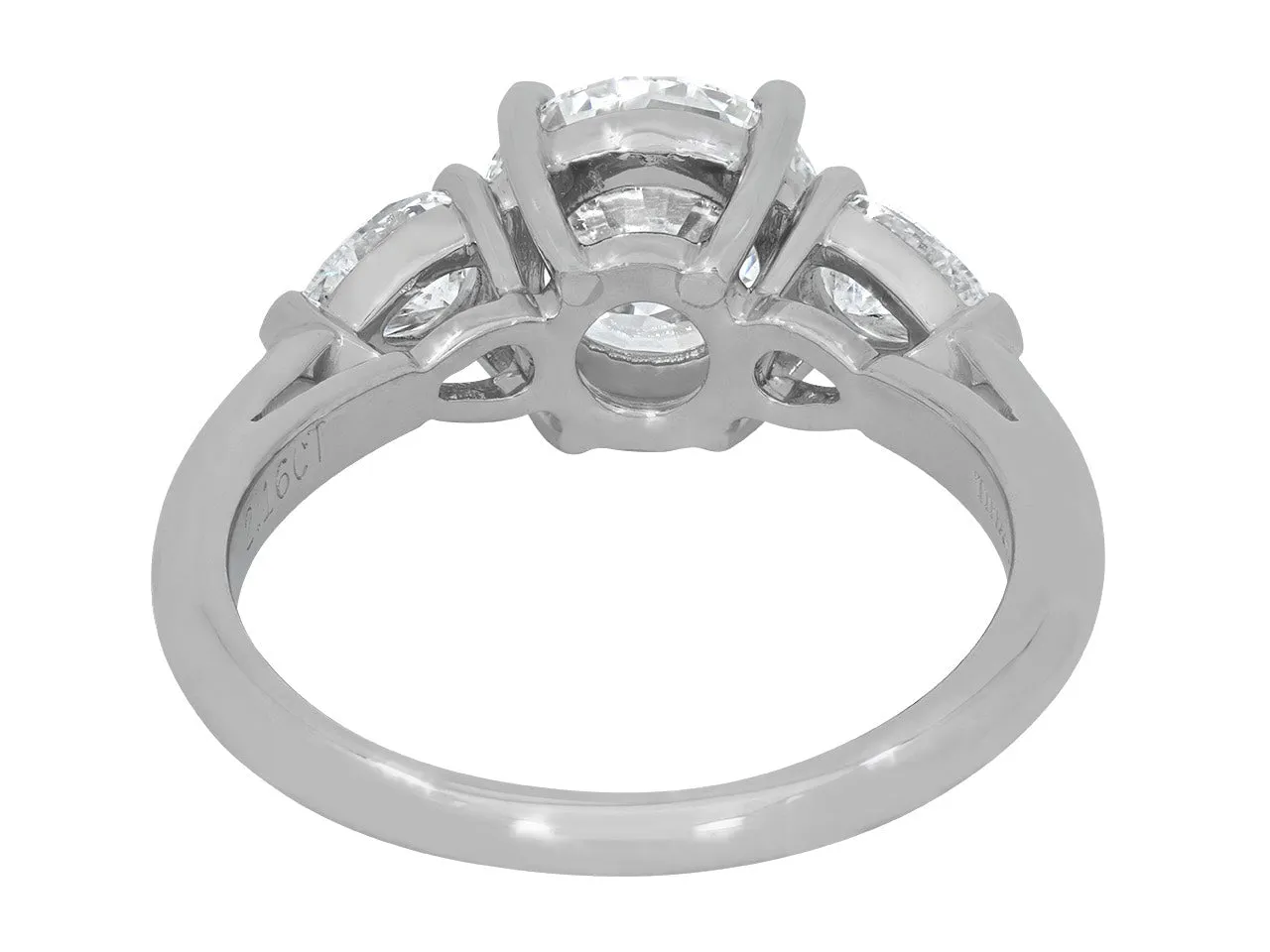 Tiffany & Co. Diamond Ring, 2.04 Carat E/VS1, in Platinum