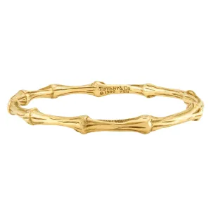 TIFFANY & CO. Estate 18k Bamboo Bangle