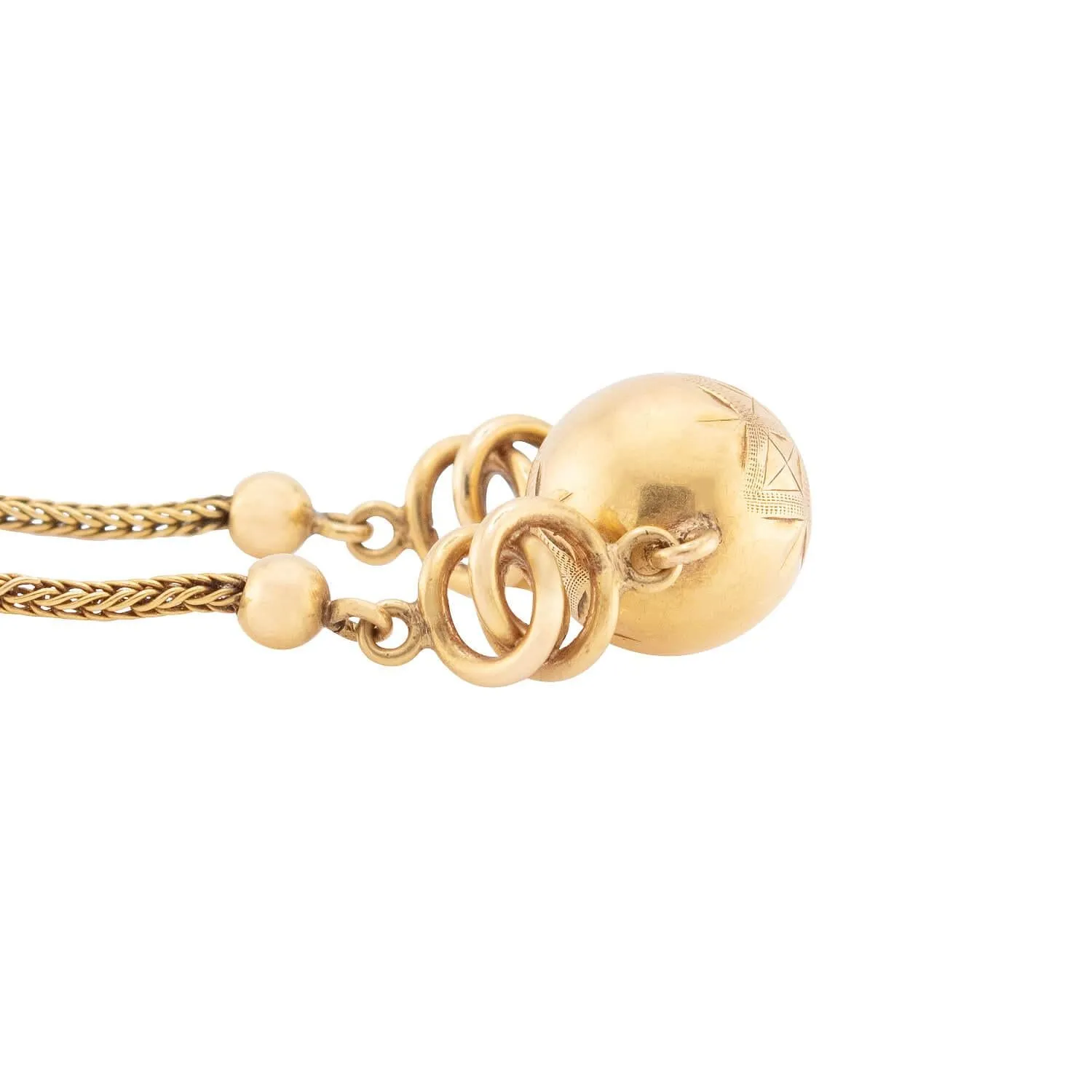 Victorian English 18k Love Knot-Motif Necklace