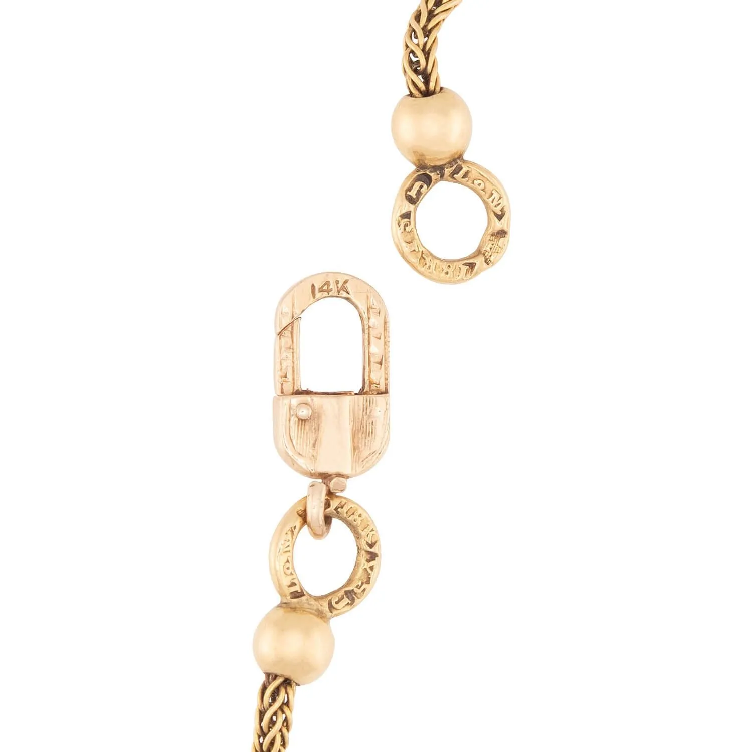 Victorian English 18k Love Knot-Motif Necklace