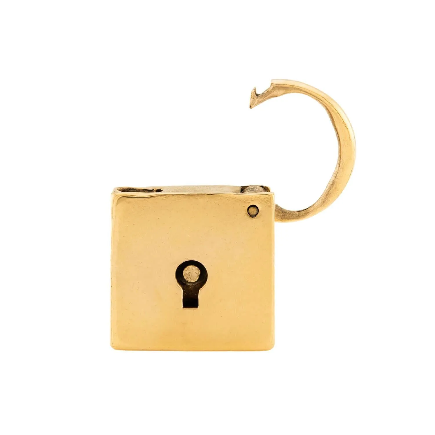 Victorian Gold Filled Padlock Pendant Necklace
