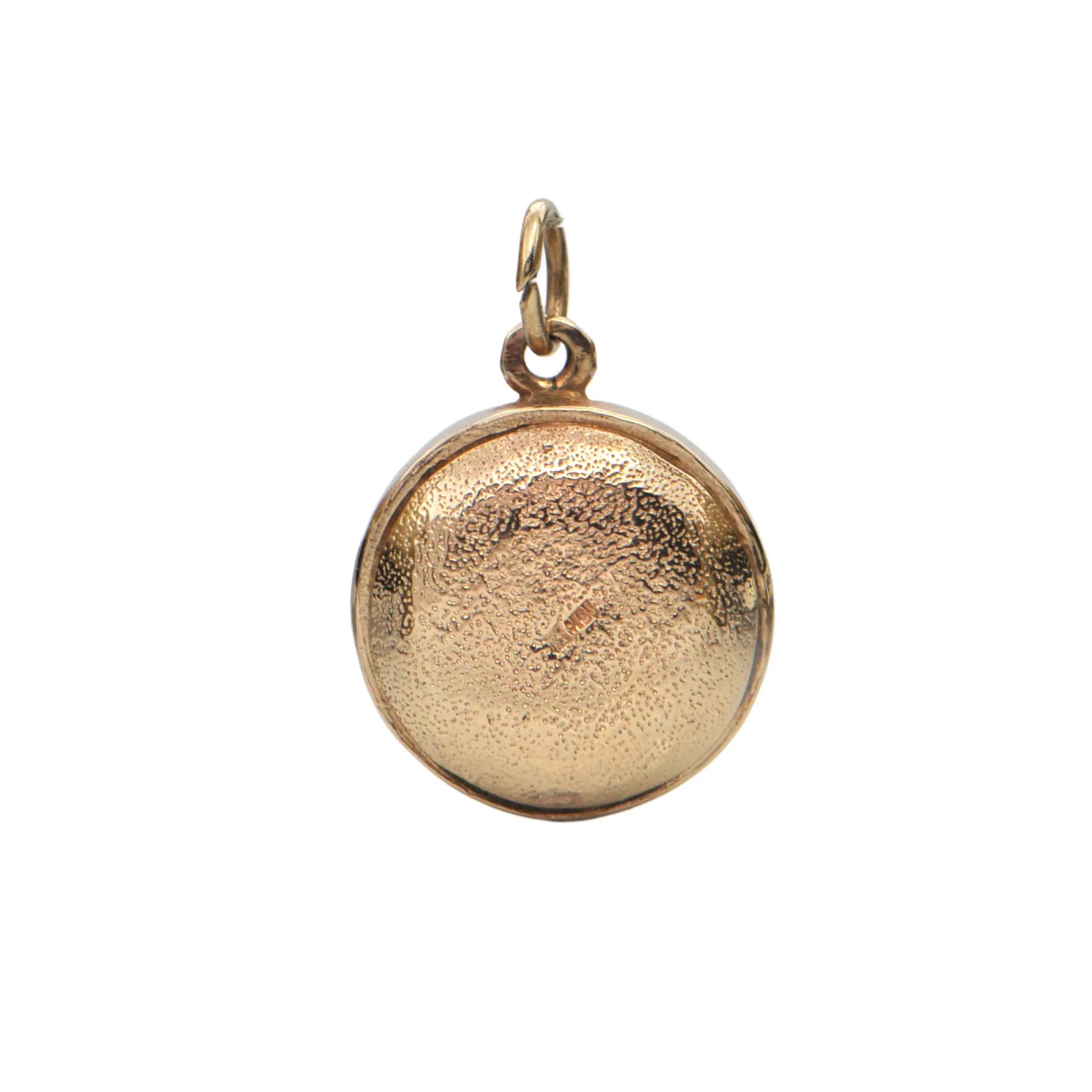 Vintage 10K Gold Curling Stone Charm