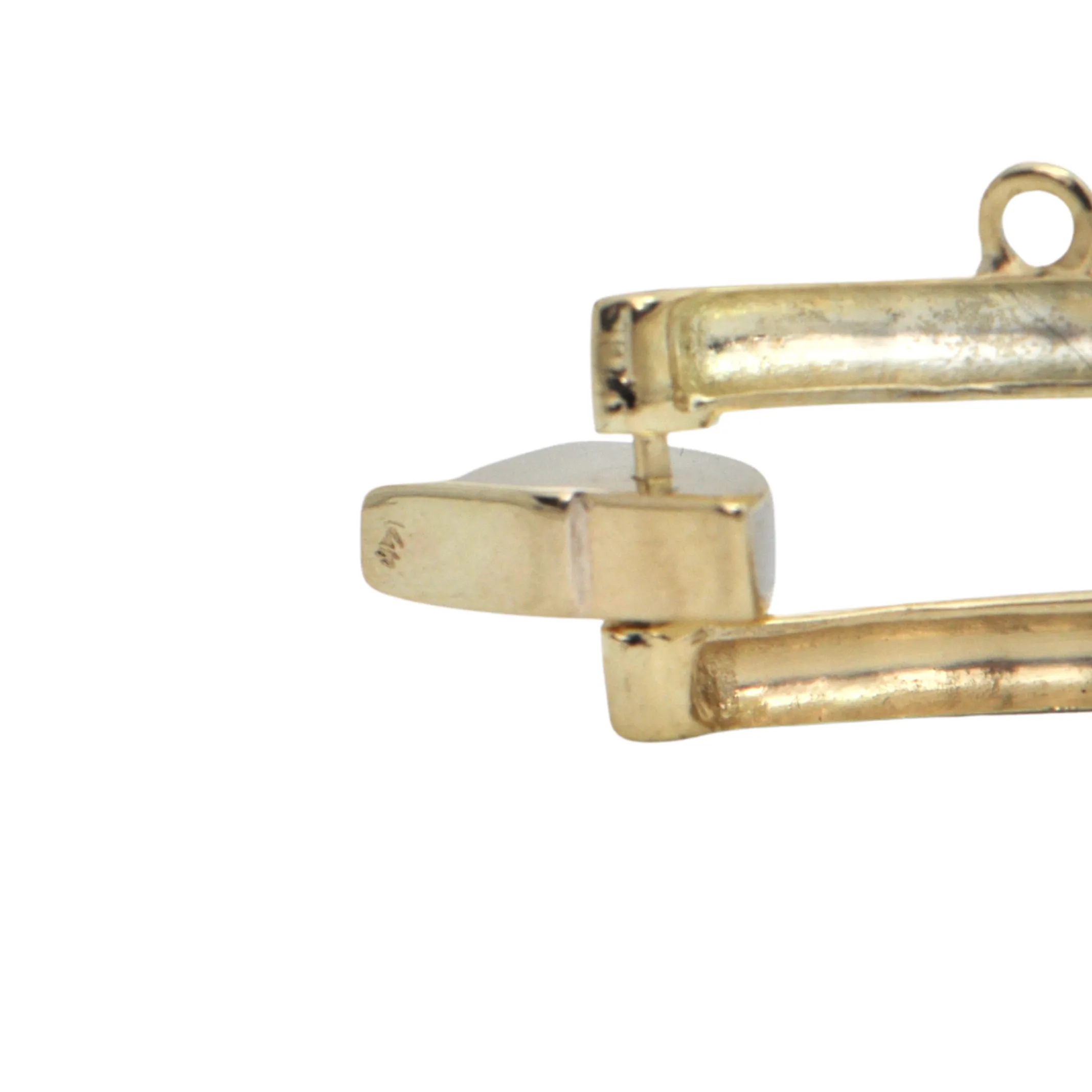 Vintage 14k Gold Rectangular Link Bracelet