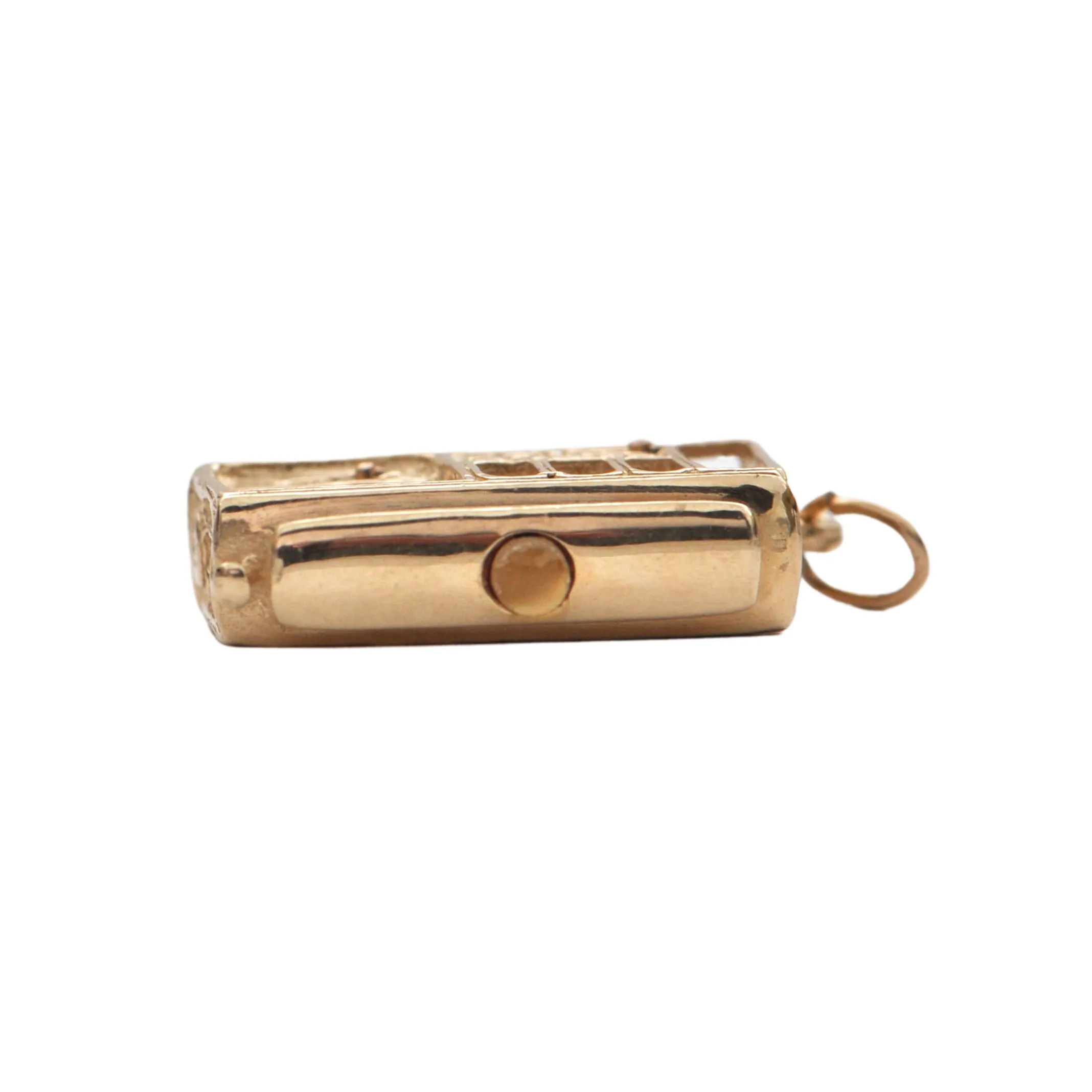 Vintage 14K Yellow Gold San Francisco Cable Car Stanhope Charm