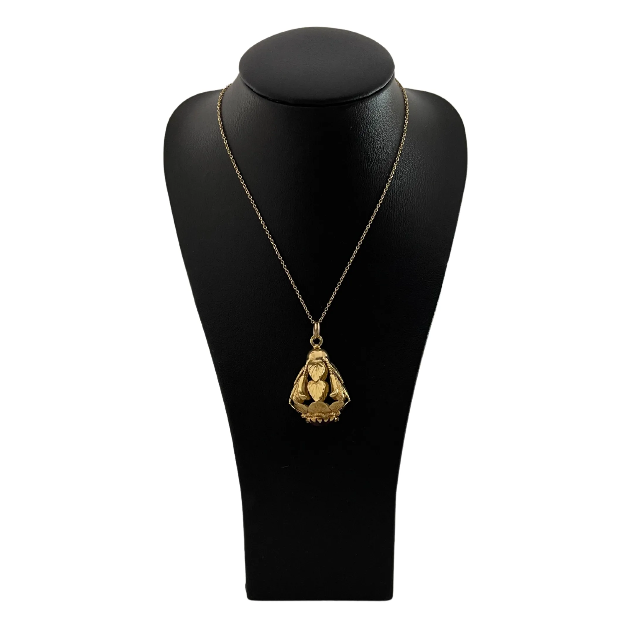 Vintage 18K Yellow Gold Lantern Charm