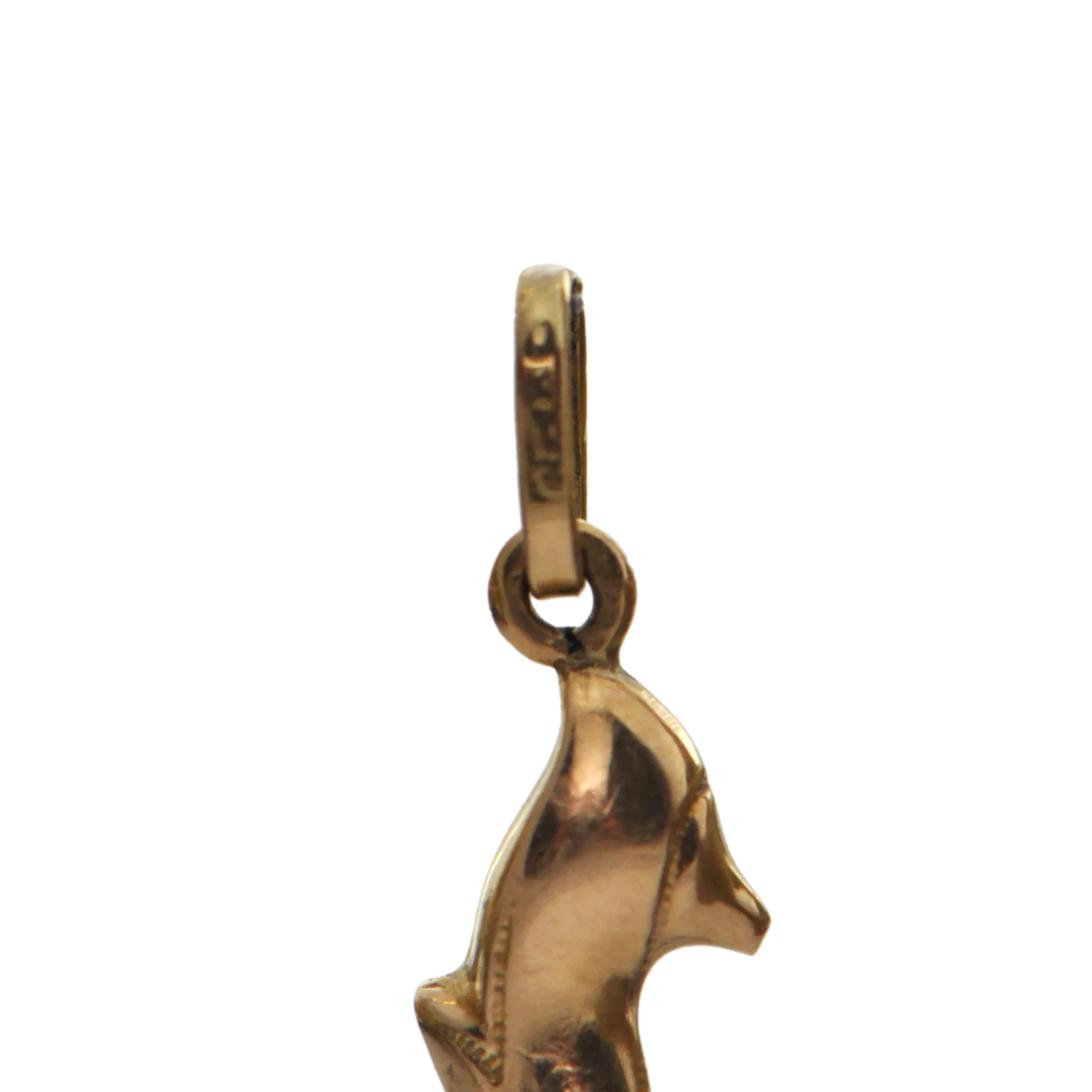 Vintage 18K Yellow Gold Shoe Charm
