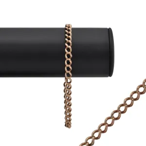 Vintage Dutch Rose Gold Curb Link Bracelet