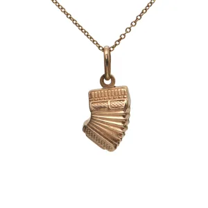 Vintage Gold Accordion Charm