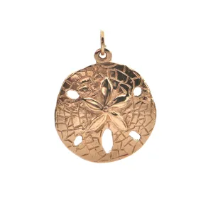 Vintage Gold Sand Dollar Charm/Pendant