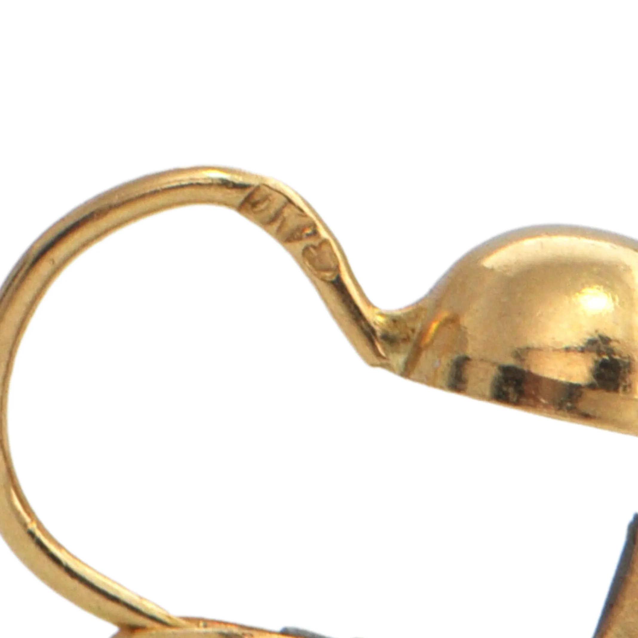 Vintage Italian 18k Gold Drop Tassel Earrings