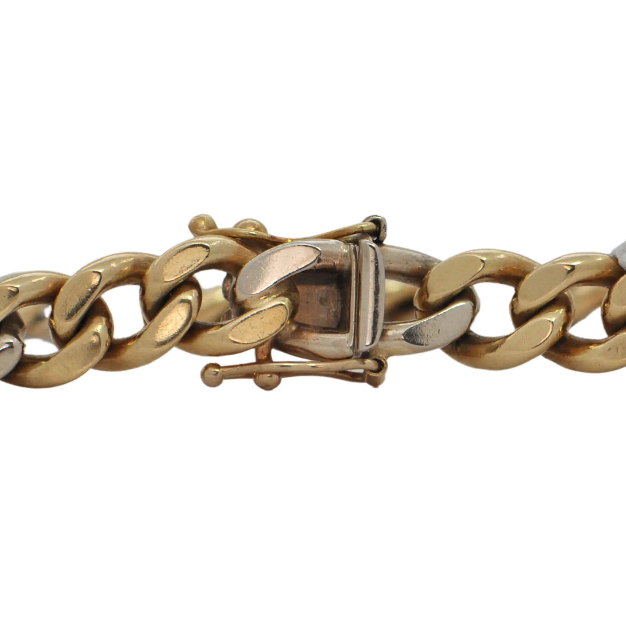 Vintage Italian Two-Toned Figaro Link Bracelet